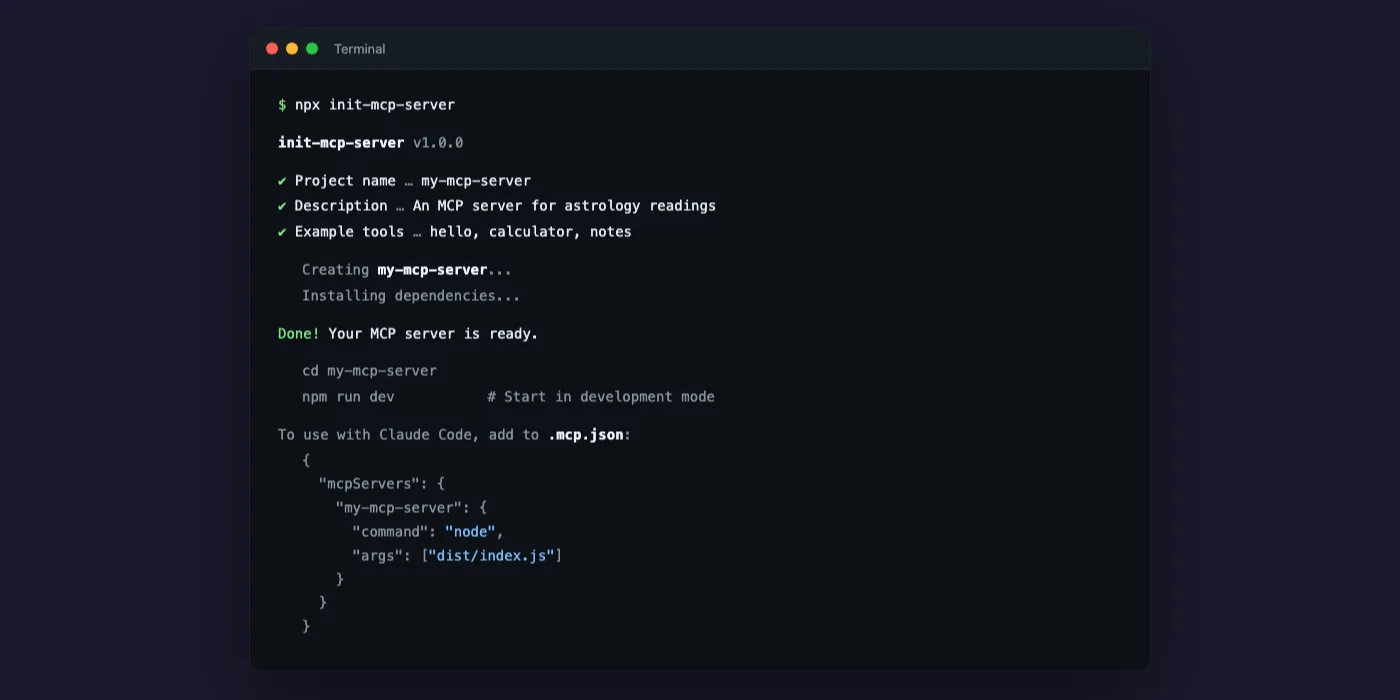 create-mcp-server screenshot