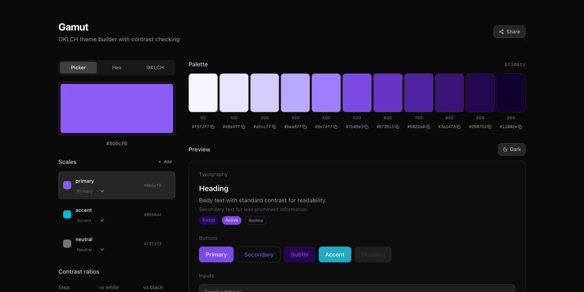 Gamut screenshot